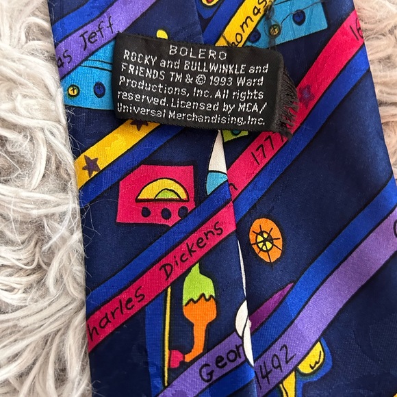 Necktie classy business casual Rocky and Bullwinkle - Picture 6 of 7
